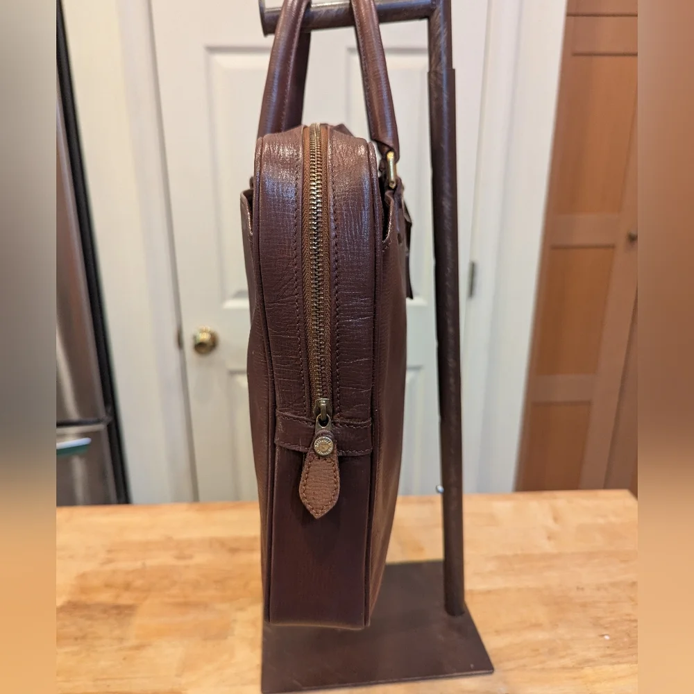 Burberrys Leather Business Bag EUC